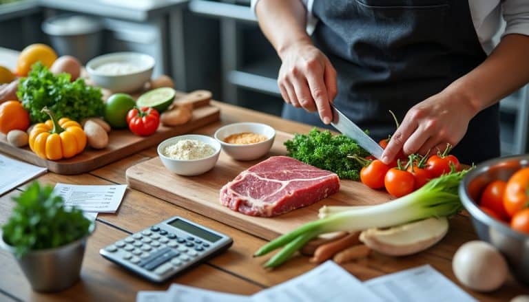 Coût matière d'un plat : la méthode de calcul